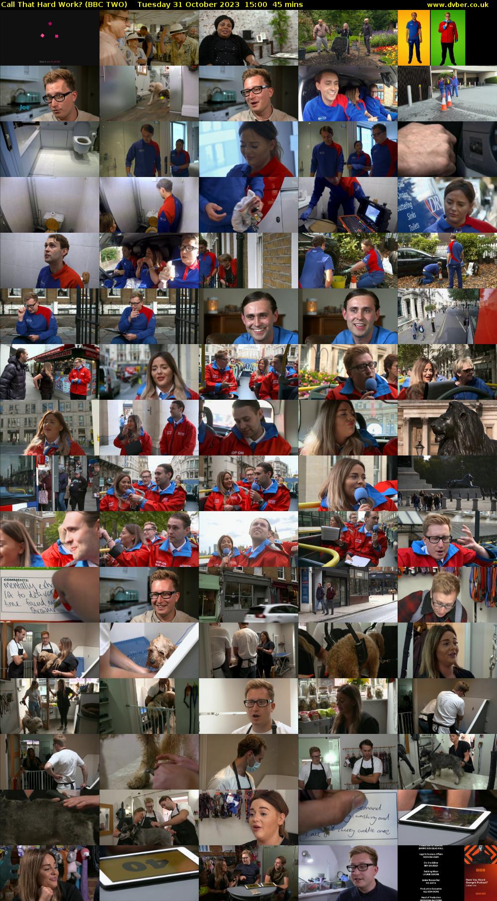 Call That Hard Work? (BBC TWO) Tuesday 31 October 2023 15:00 - 15:45