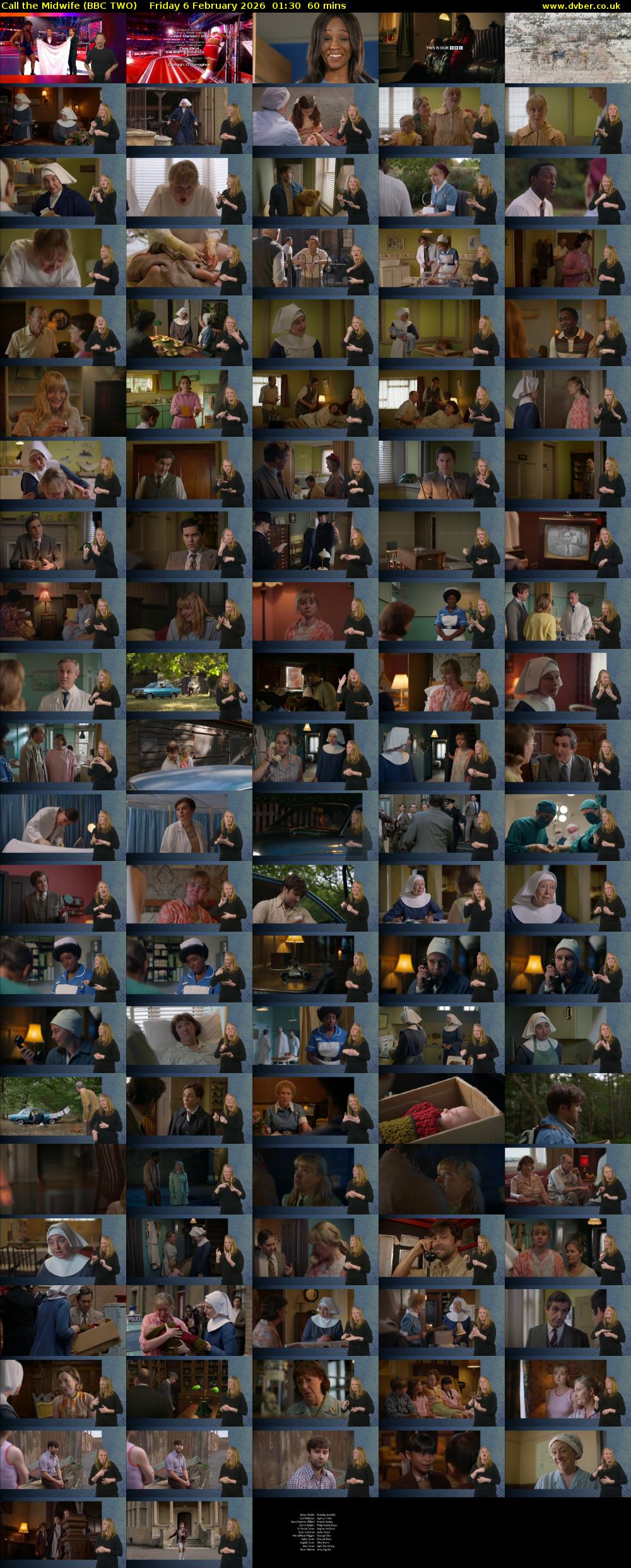 Call the Midwife (BBC TWO) Friday 6 February 2026 01:30 - 02:30