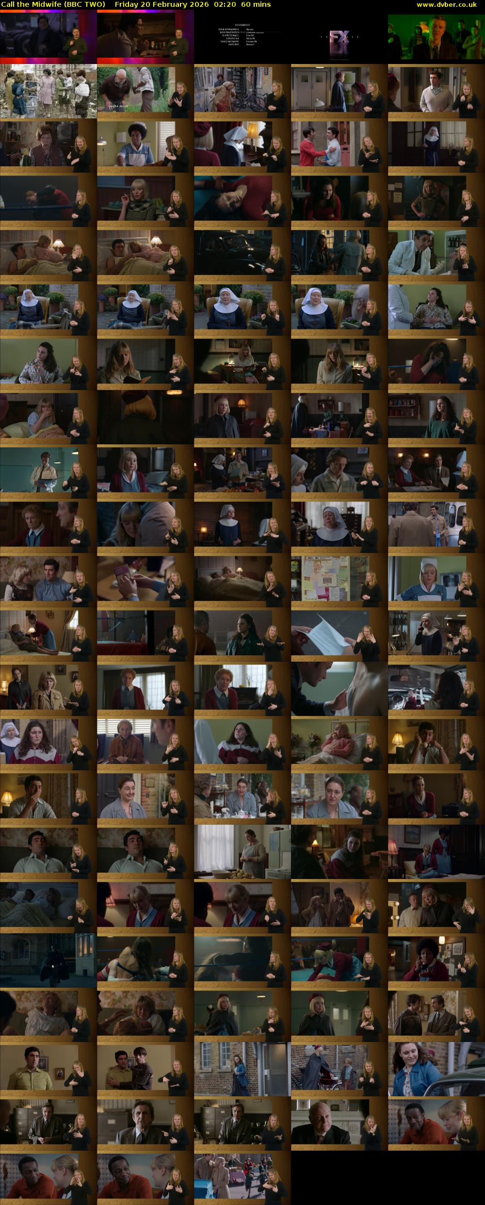 Call the Midwife (BBC TWO) Friday 20 February 2026 02:20 - 03:20