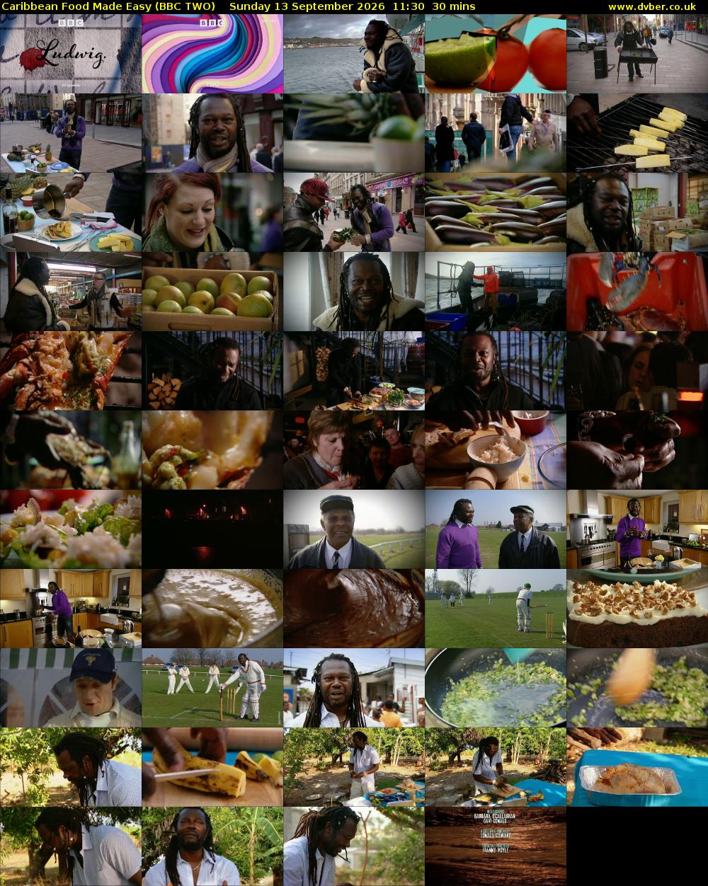 Caribbean Food Made Easy (BBC TWO) Sunday 13 September 2026 11:30 - 12:00