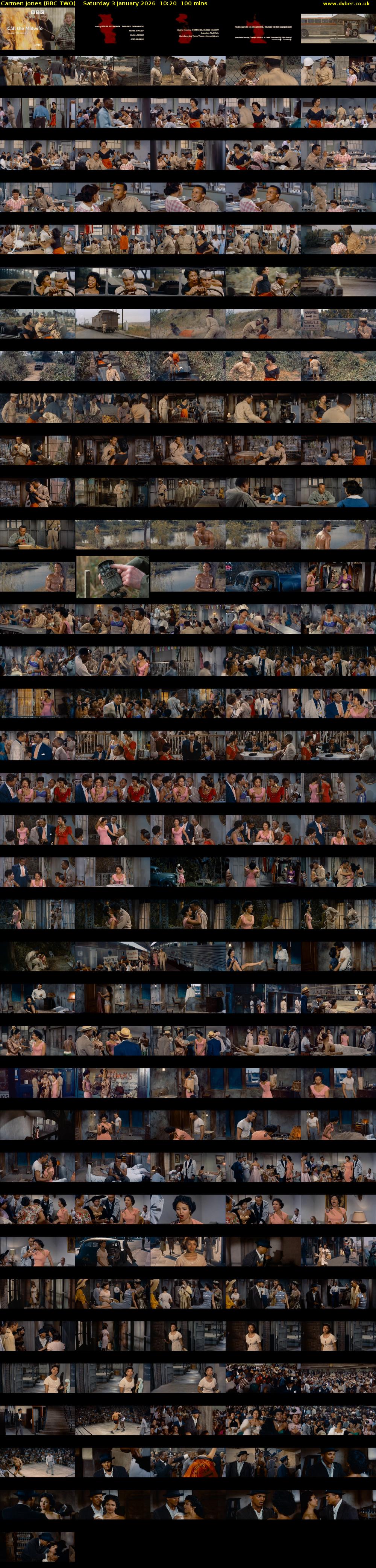 Carmen Jones (BBC TWO) Saturday 3 January 2026 10:20 - 12:00