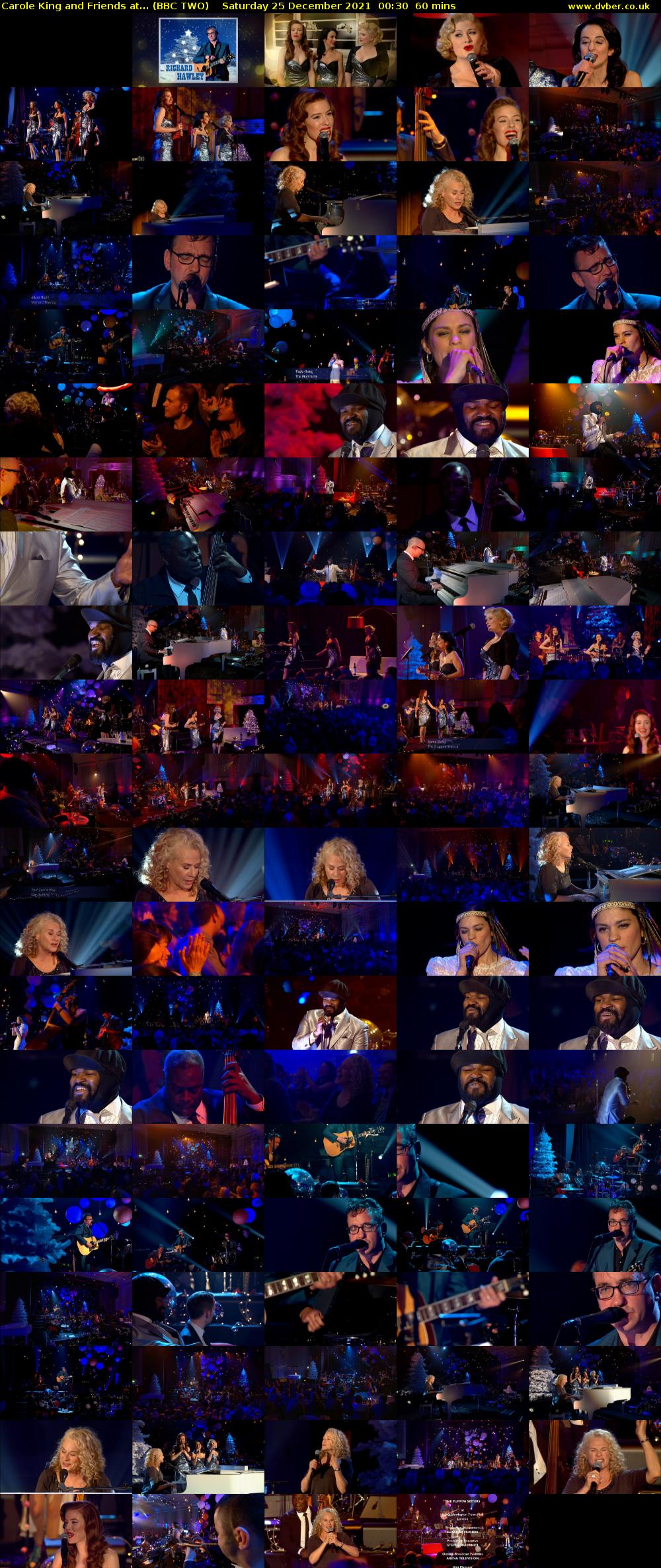 Carole King and Friends at... (BBC TWO) Saturday 25 December 2021 00:30 - 01:30