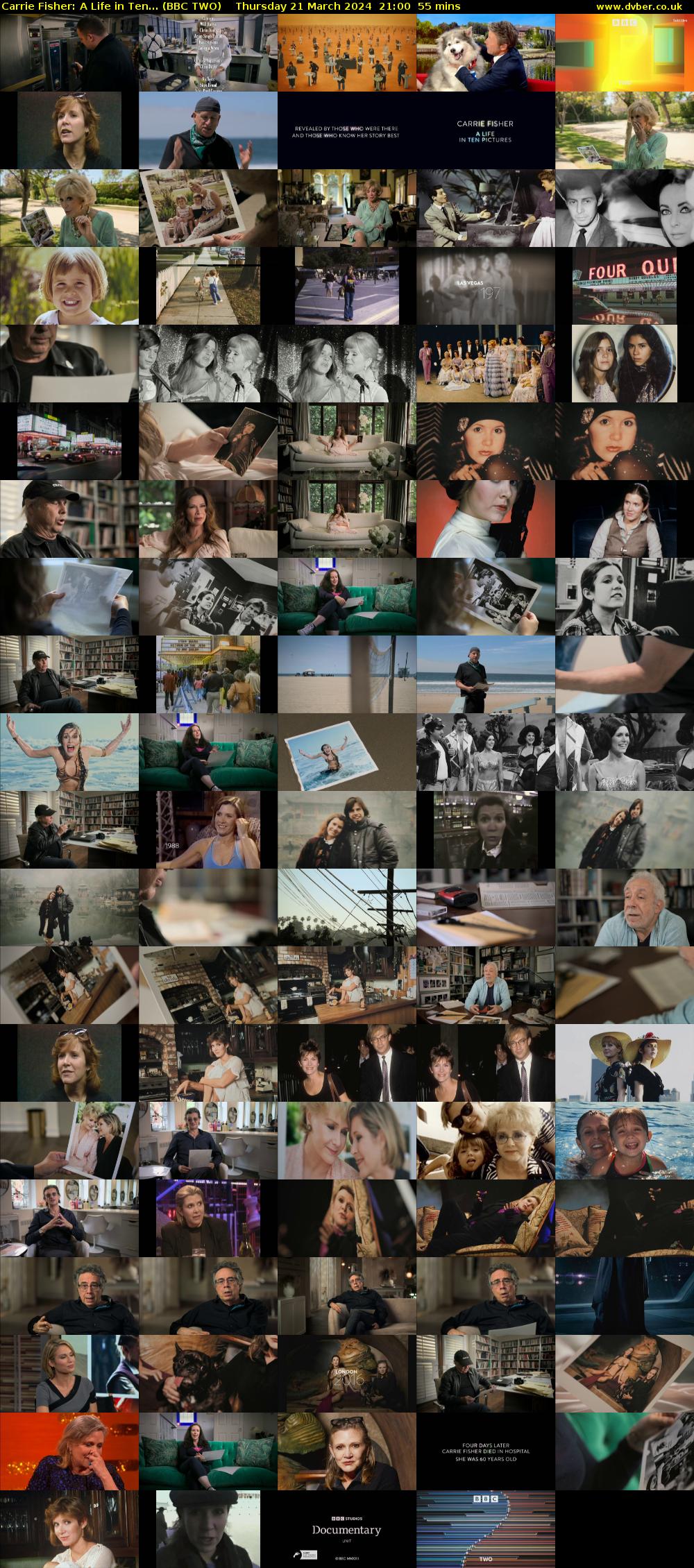 Carrie Fisher: A Life in Ten... (BBC TWO) Thursday 21 March 2024 21:00 - 21:55