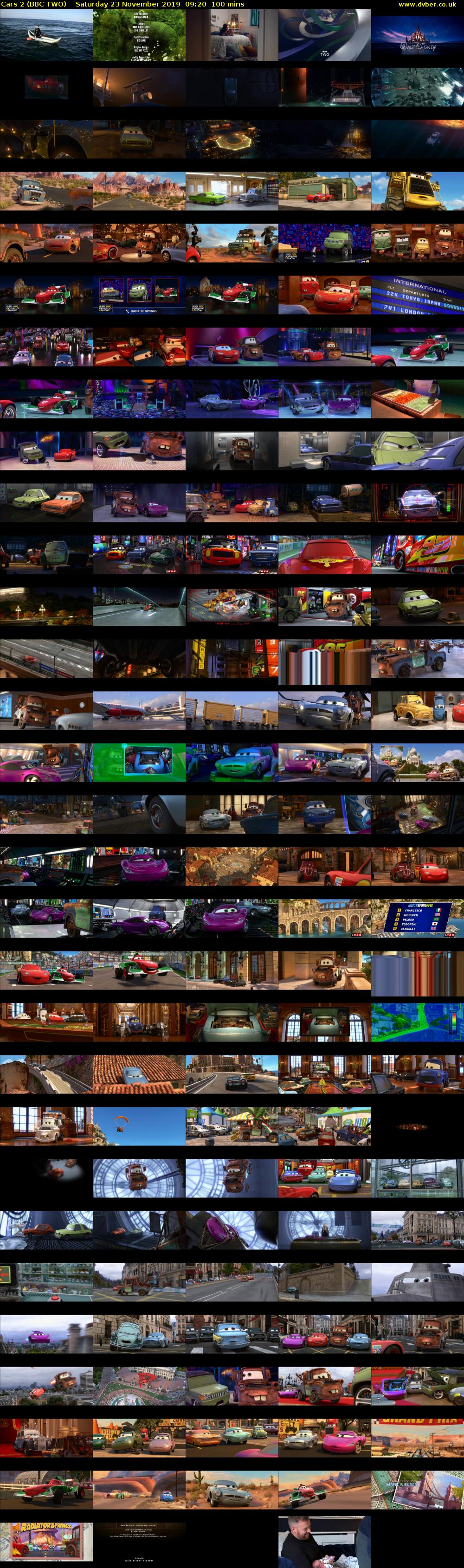 Cars 2 (BBC TWO) Saturday 23 November 2019 09:20 - 11:00