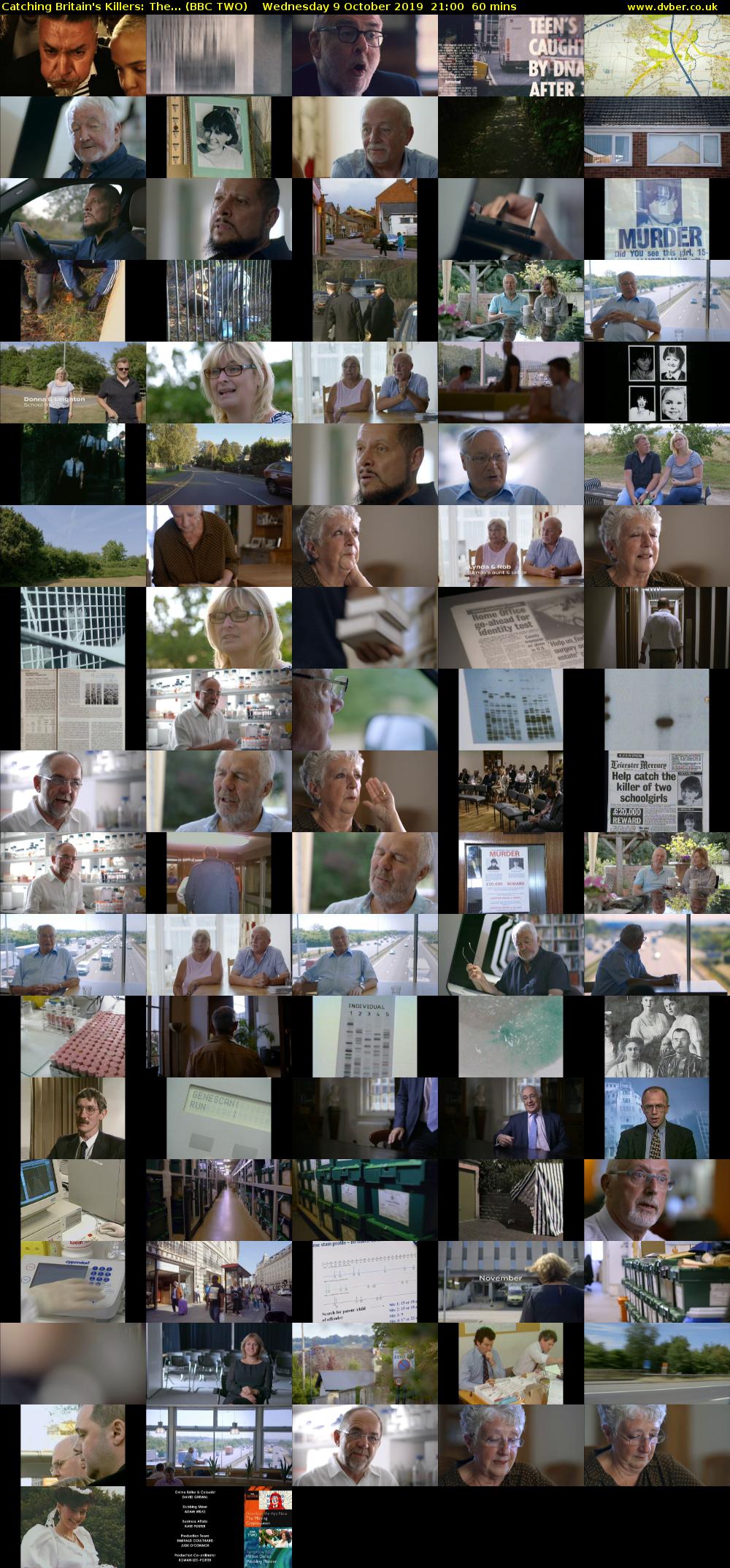 Catching Britain's Killers: The... (BBC TWO) Wednesday 9 October 2019 21:00 - 22:00