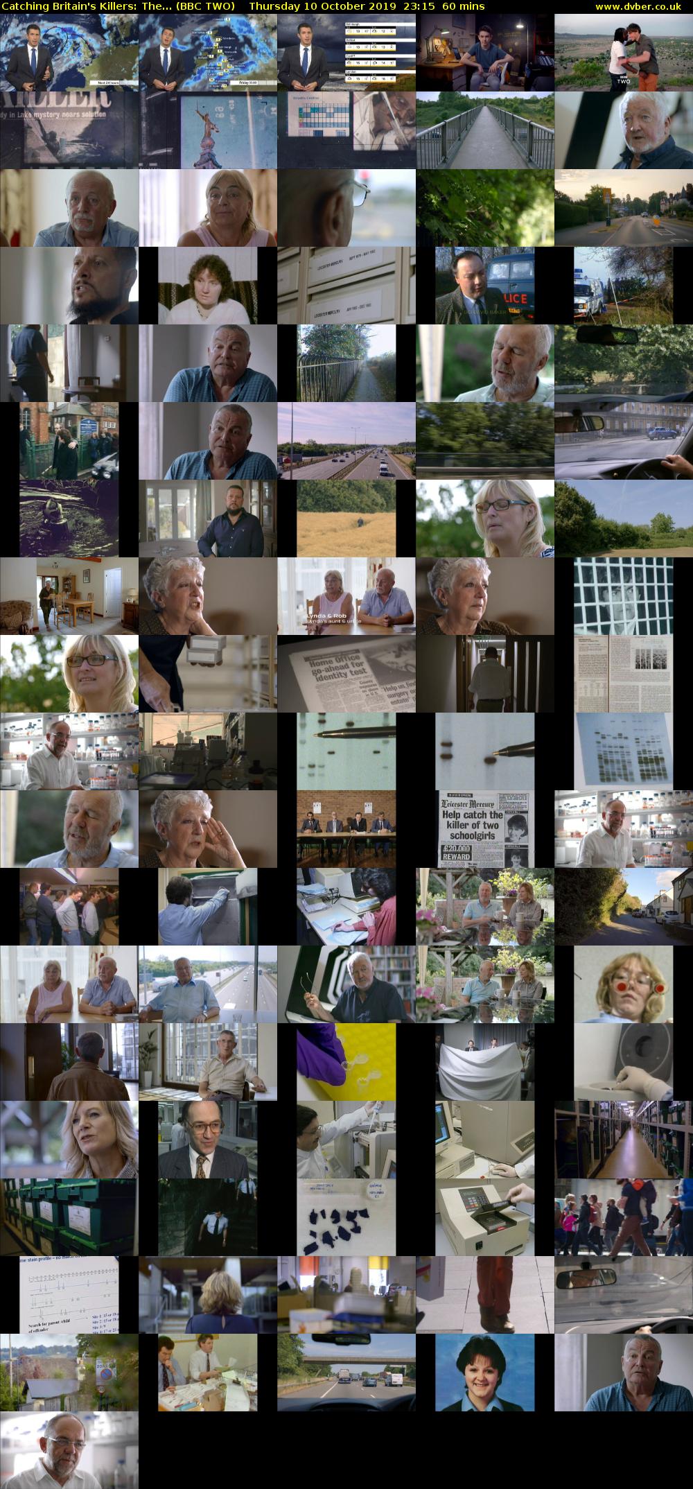 Catching Britain's Killers: The... (BBC TWO) Thursday 10 October 2019 23:15 - 00:15