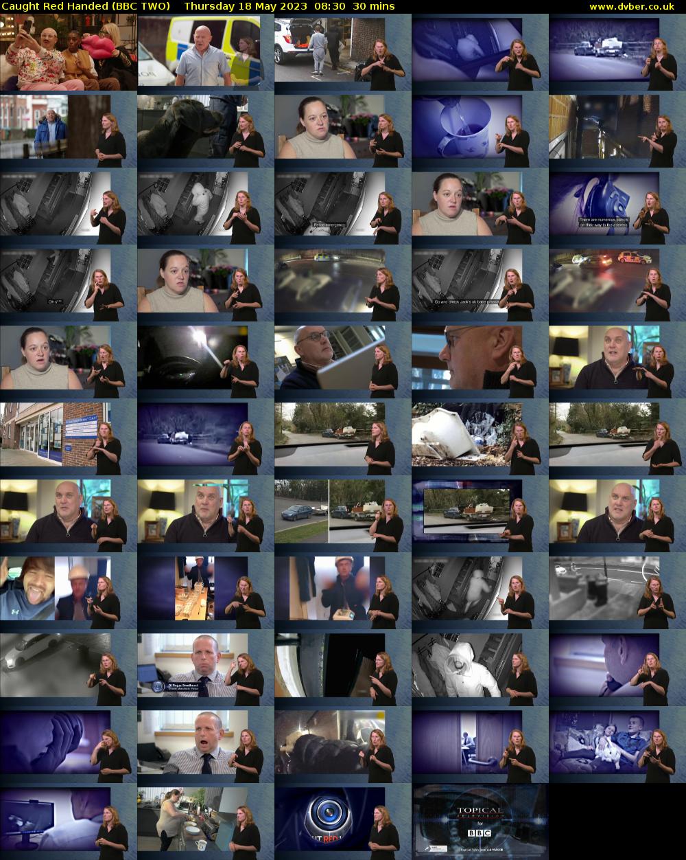 Caught Red Handed (BBC TWO) Thursday 18 May 2023 08:30 - 09:00