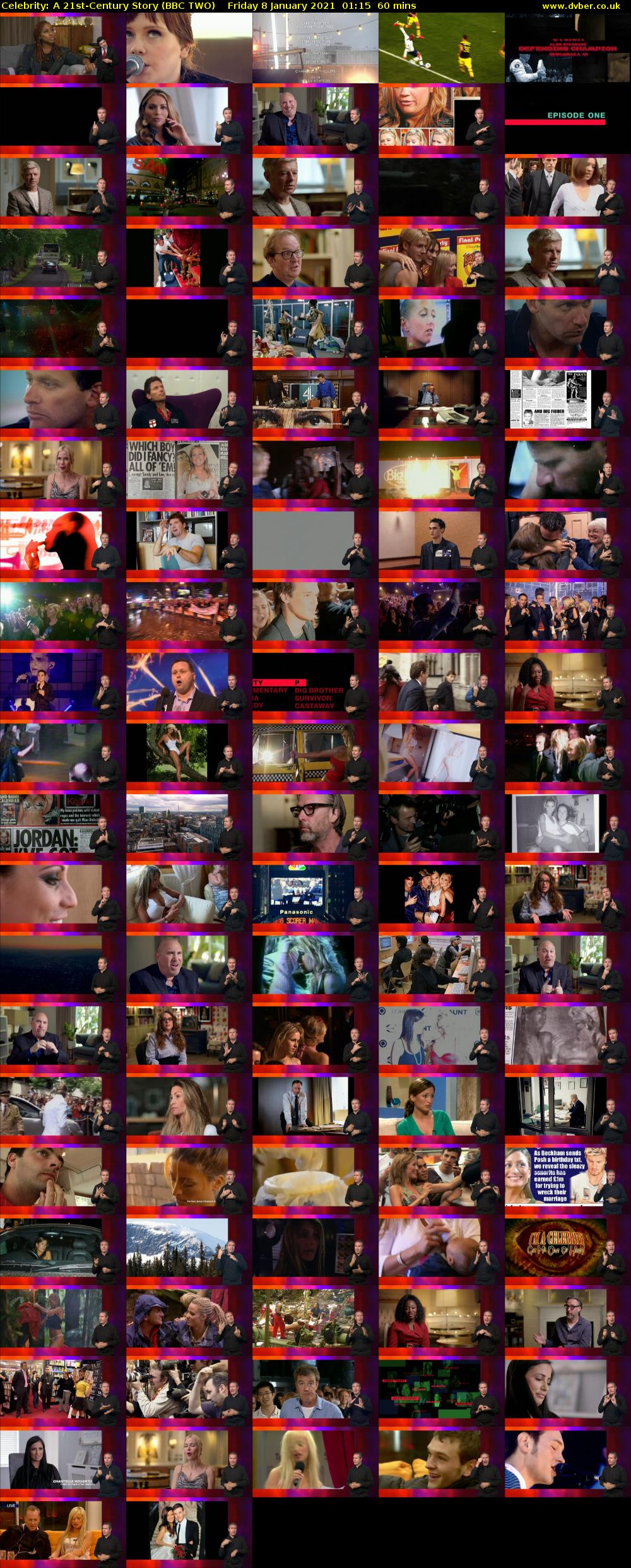 Celebrity: A 21st-Century Story (BBC TWO) Friday 8 January 2021 01:15 - 02:15