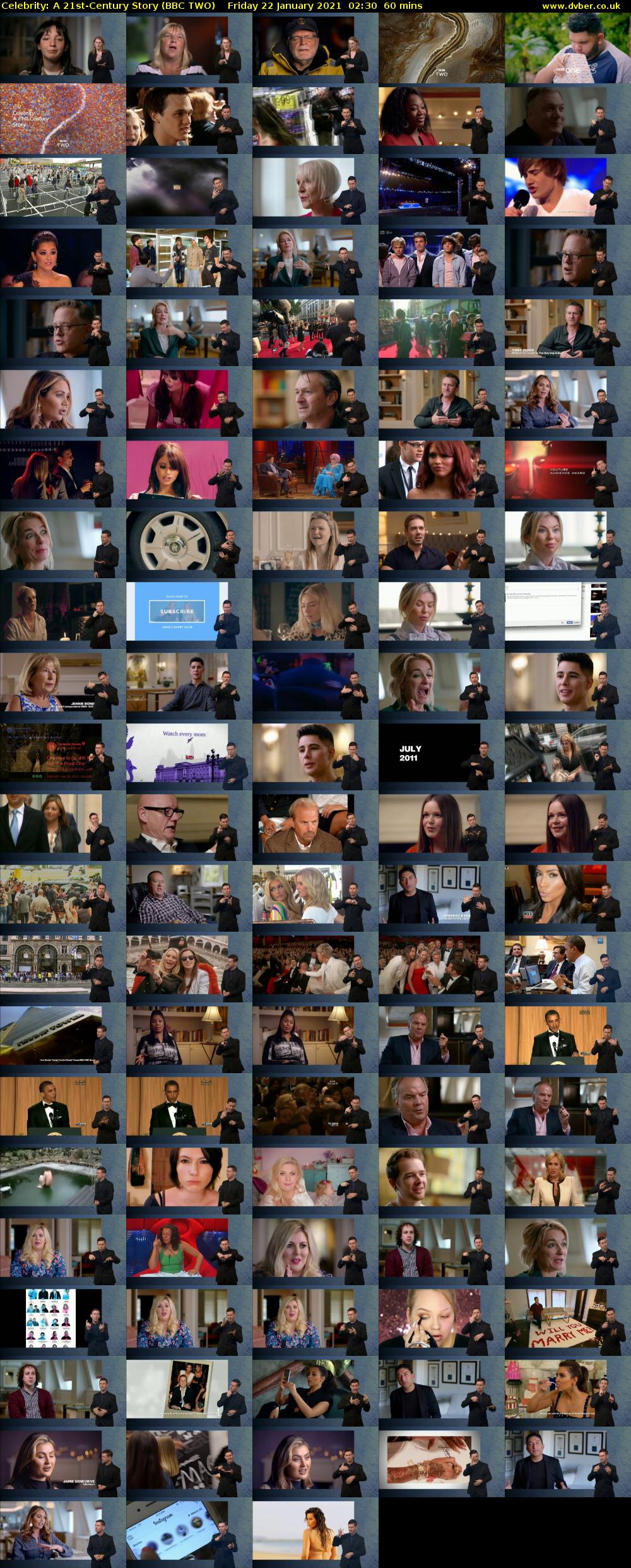 Celebrity: A 21st-Century Story (BBC TWO) Friday 22 January 2021 02:30 - 03:30