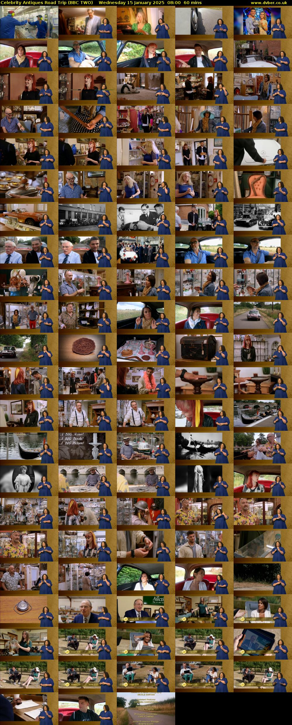 Celebrity Antiques Road Trip (BBC TWO) Wednesday 15 January 2025 08:00 - 09:00
