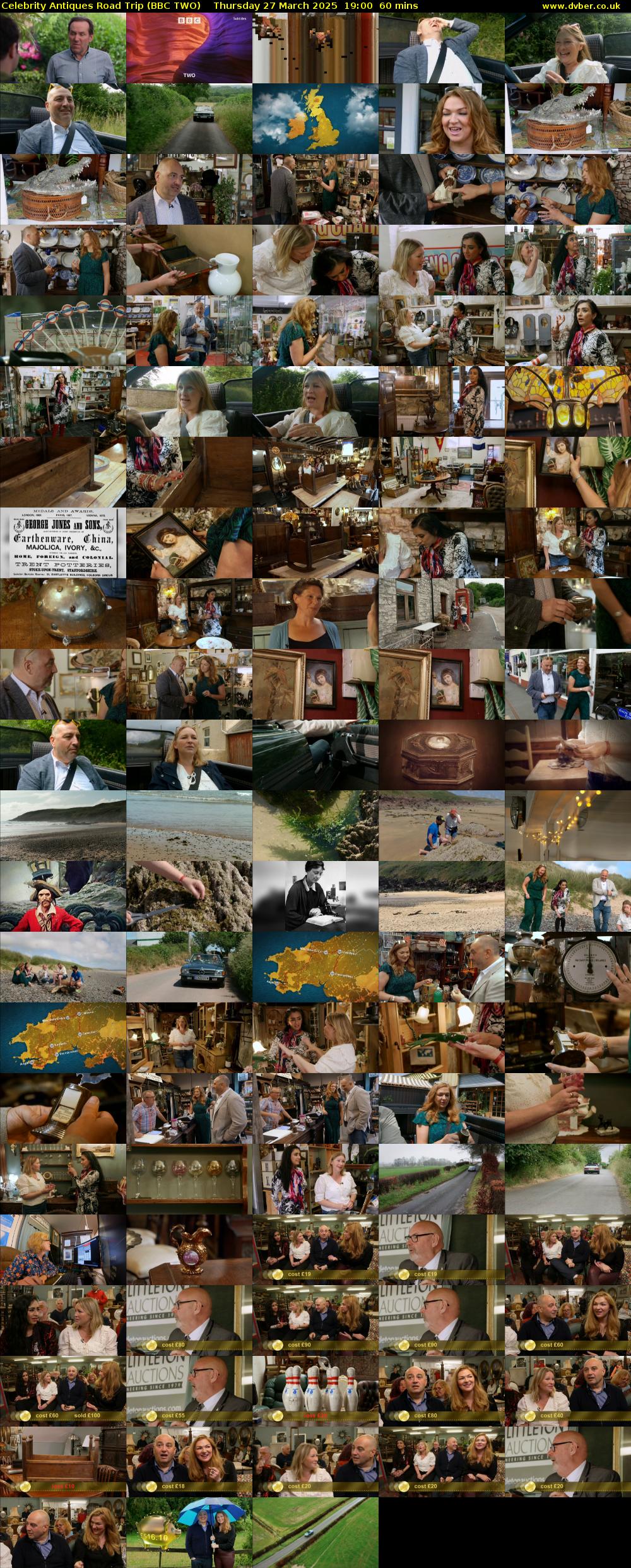 Celebrity Antiques Road Trip (BBC TWO) Thursday 27 March 2025 19:00 - 20:00