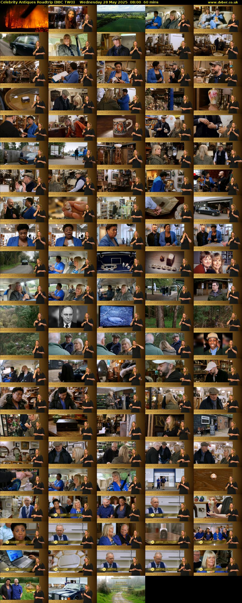 Celebrity Antiques Roadtrip (BBC TWO) Wednesday 28 May 2025 08:00 - 09:00