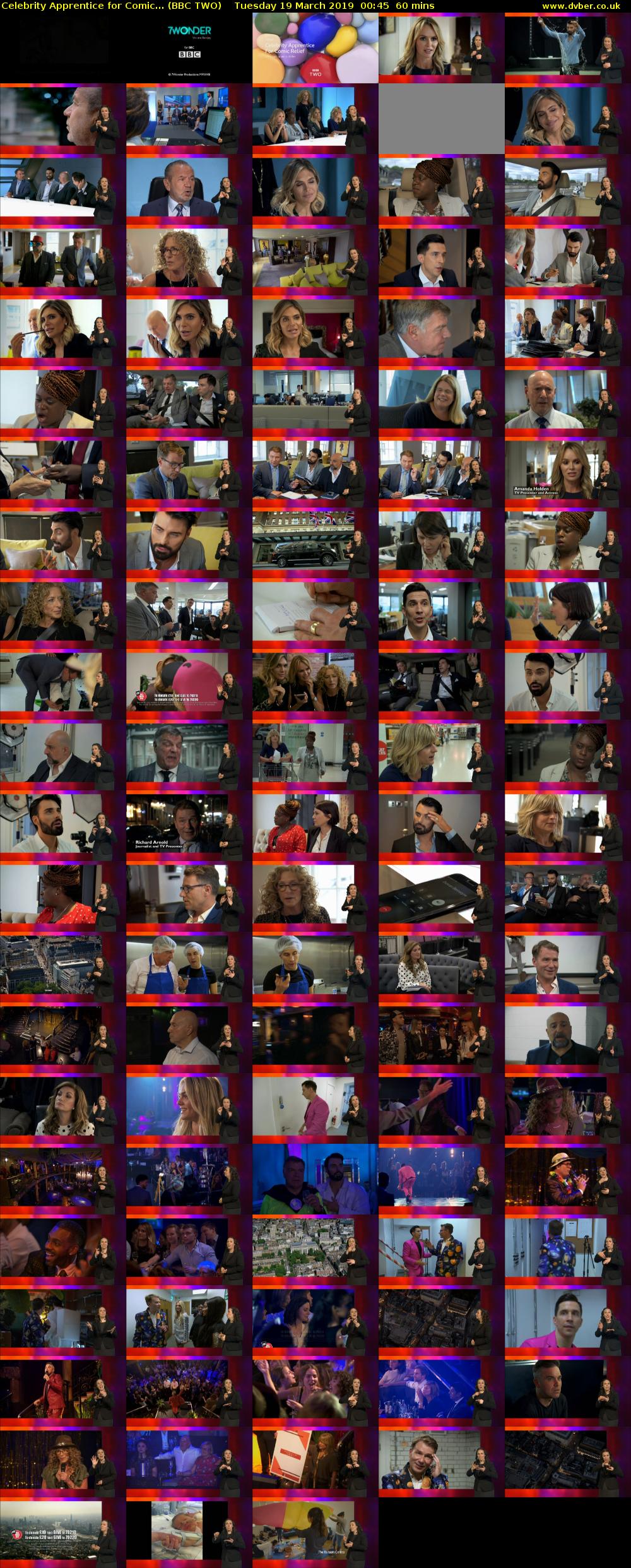 Celebrity Apprentice for Comic... (BBC TWO) Tuesday 19 March 2019 00:45 - 01:45
