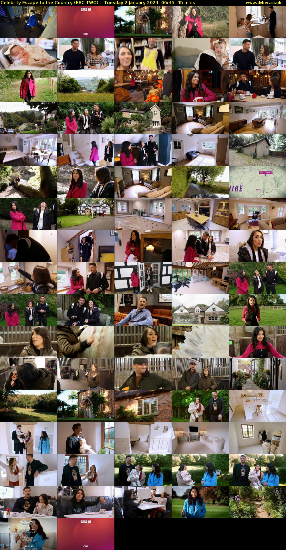 Celebrity Escape to the Country (BBC TWO) Tuesday 2 January 2024 06:45 - 07:30