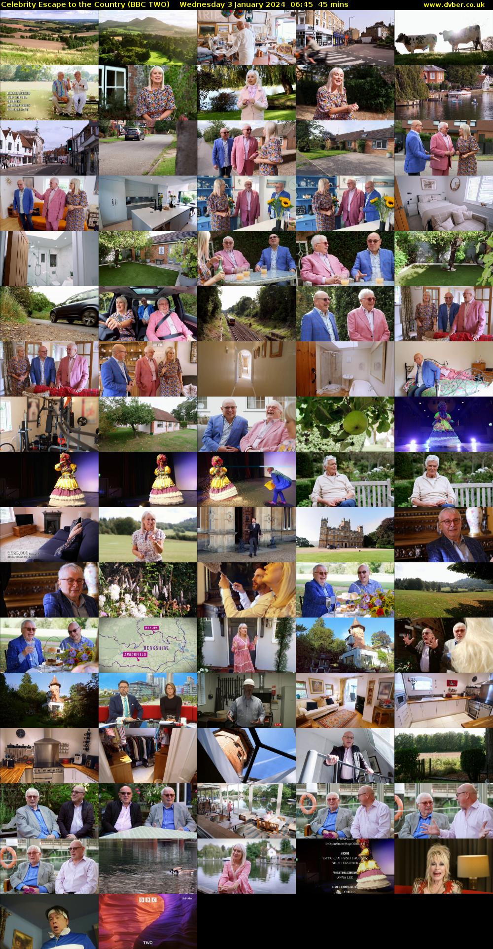 Celebrity Escape to the Country (BBC TWO) Wednesday 3 January 2024 06:45 - 07:30