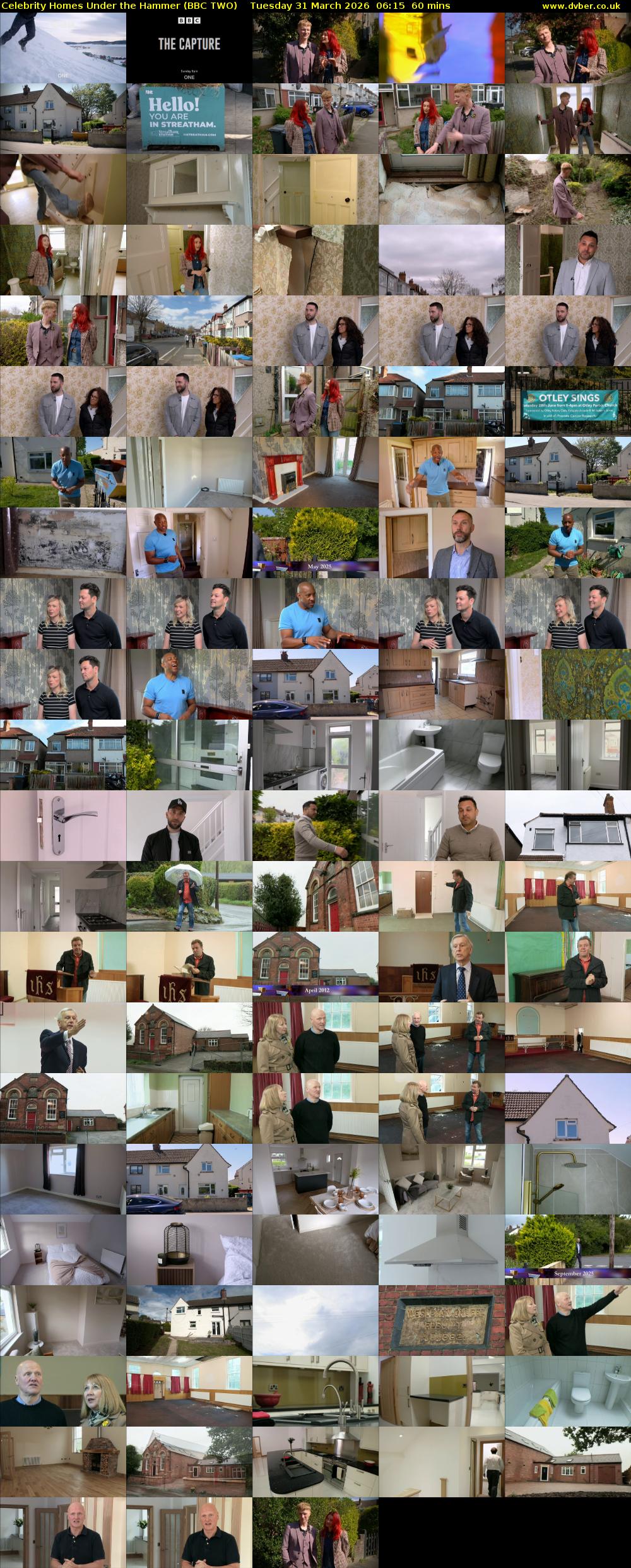 Celebrity Homes Under the Hammer (BBC TWO) Tuesday 31 March 2026 06:15 - 07:15