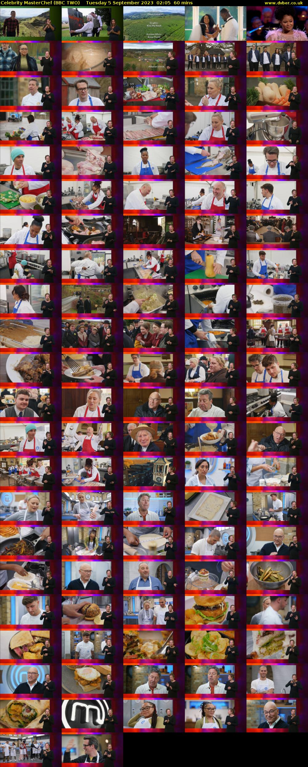 Celebrity MasterChef (BBC TWO) Tuesday 5 September 2023 02:05 - 03:05