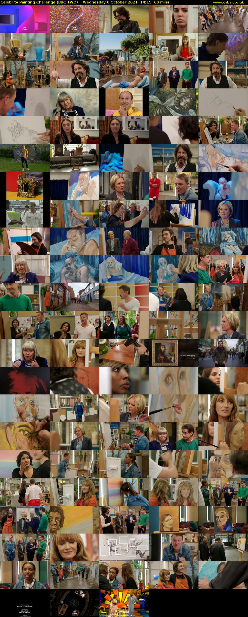 Celebrity Painting Challenge (BBC TWO) Wednesday 6 October 2021 14:15 - 15:15