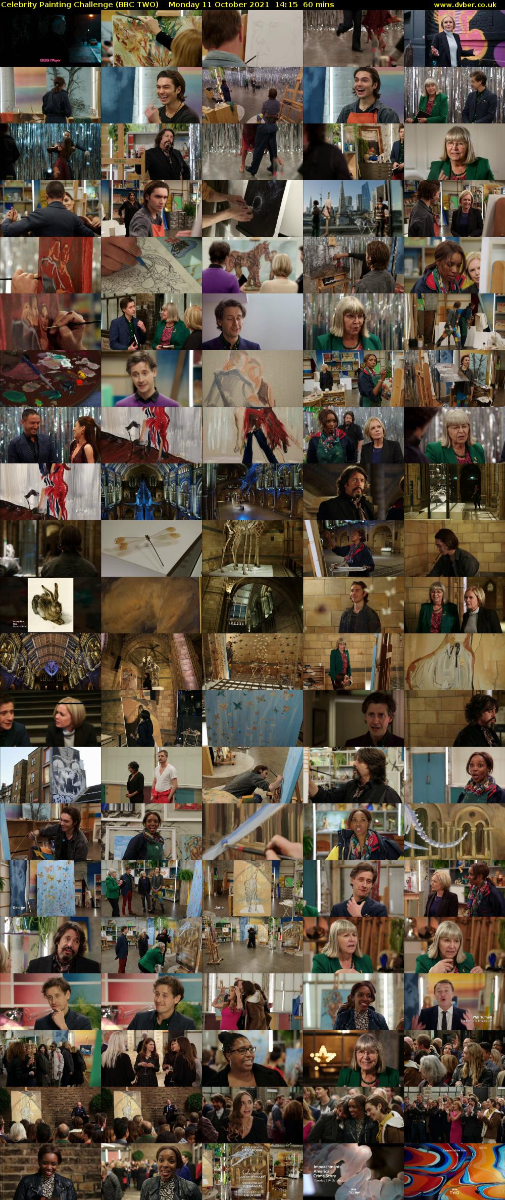 Celebrity Painting Challenge (BBC TWO) Monday 11 October 2021 14:15 - 15:15