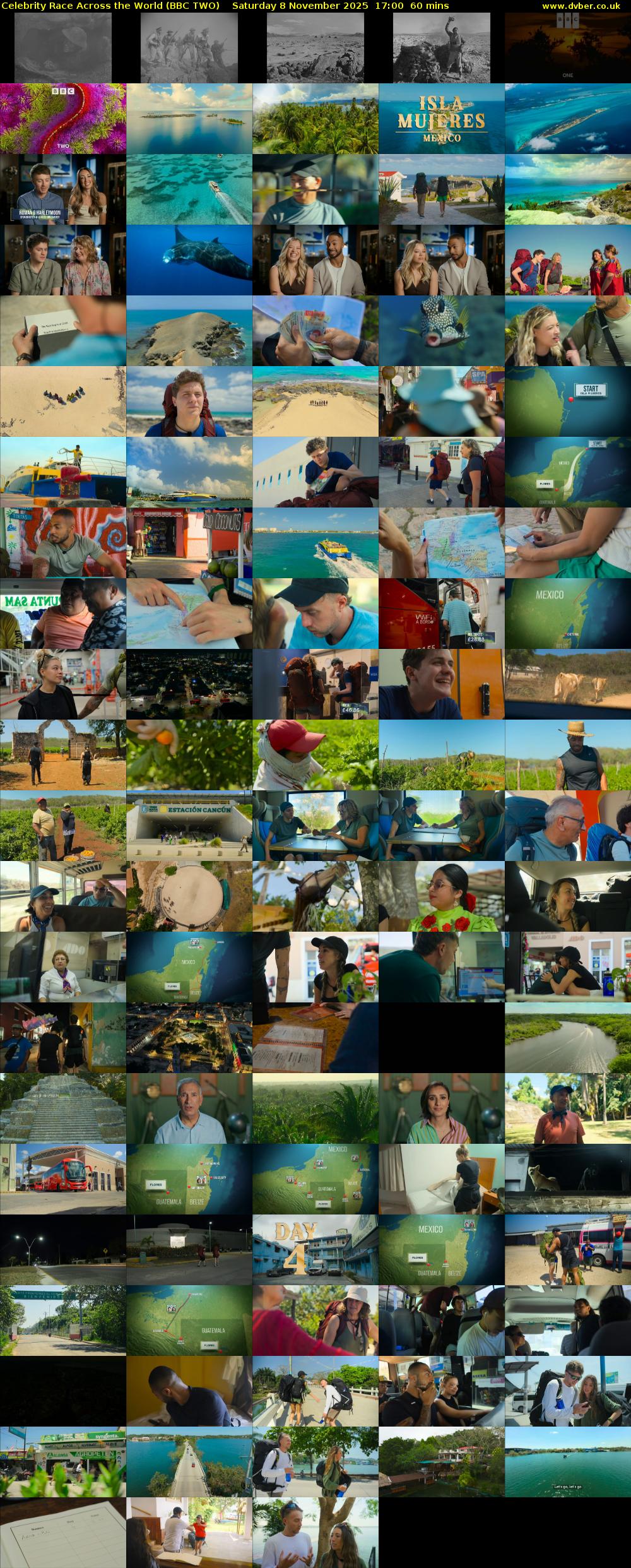 Celebrity Race Across the World (BBC TWO) Saturday 8 November 2025 17:00 - 18:00