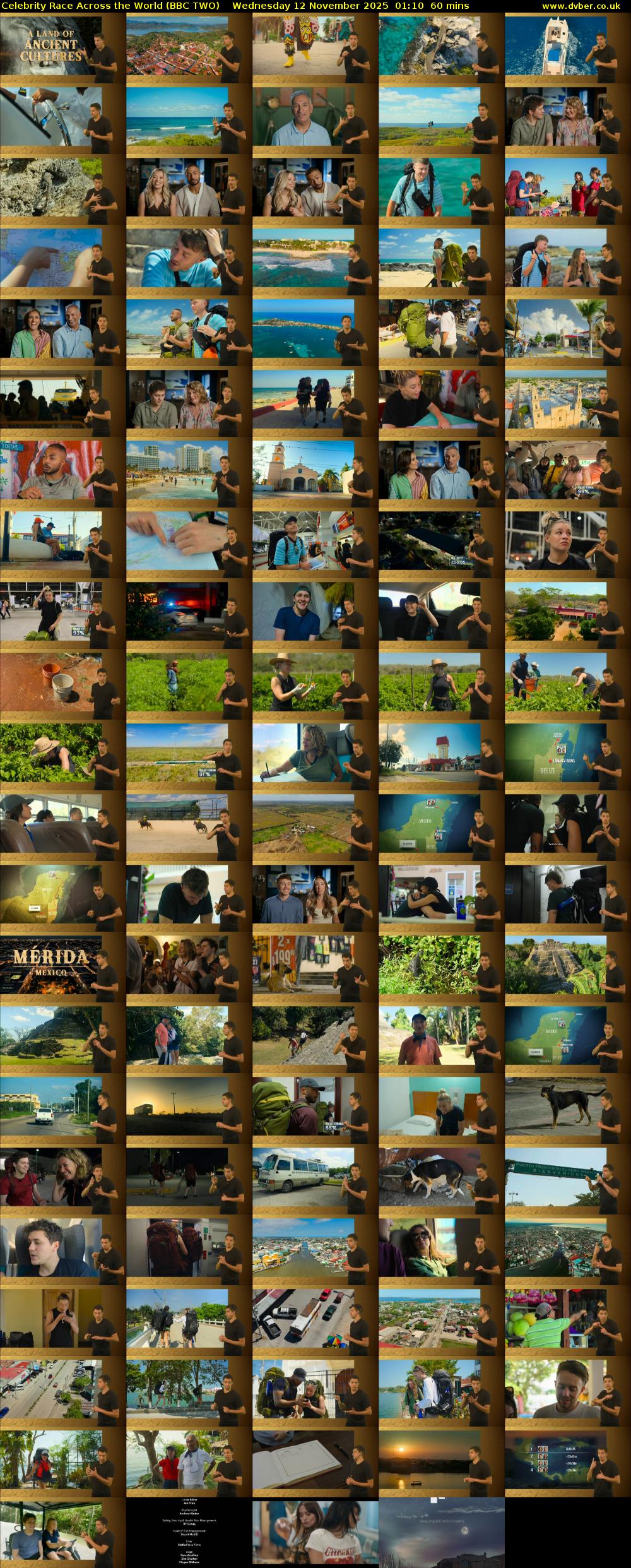 Celebrity Race Across the World (BBC TWO) Wednesday 12 November 2025 01:10 - 02:10