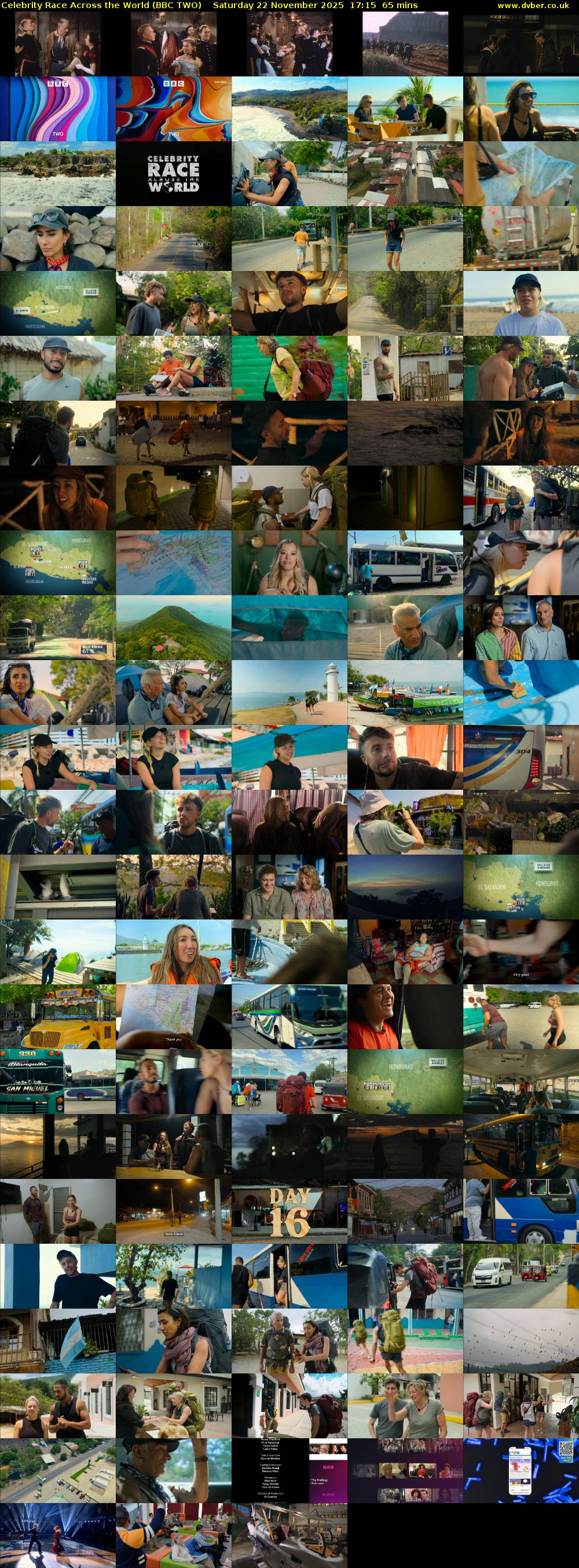Celebrity Race Across the World (BBC TWO) Saturday 22 November 2025 17:15 - 18:20