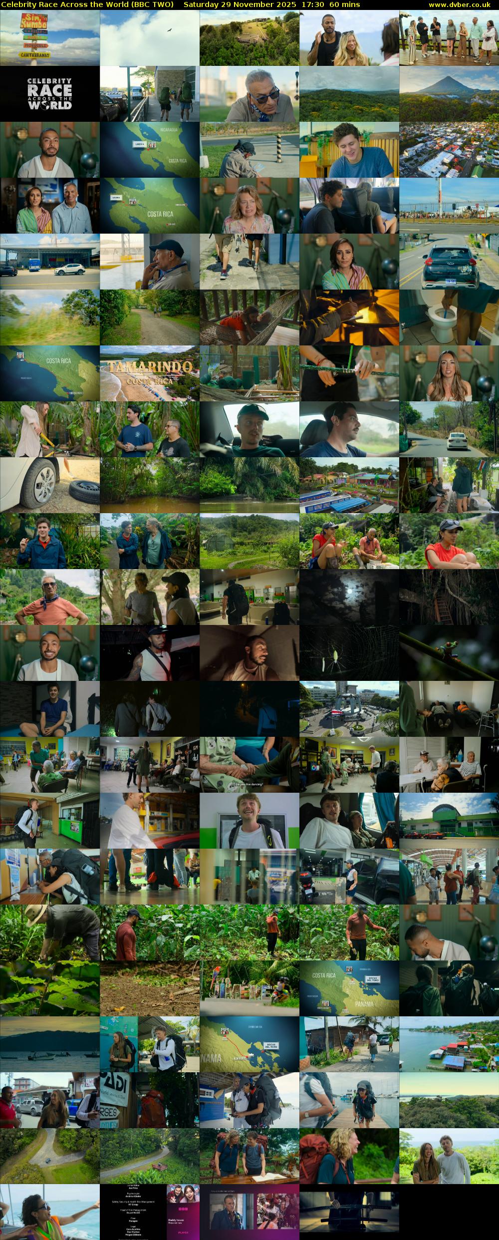 Celebrity Race Across the World (BBC TWO) Saturday 29 November 2025 17:30 - 18:30