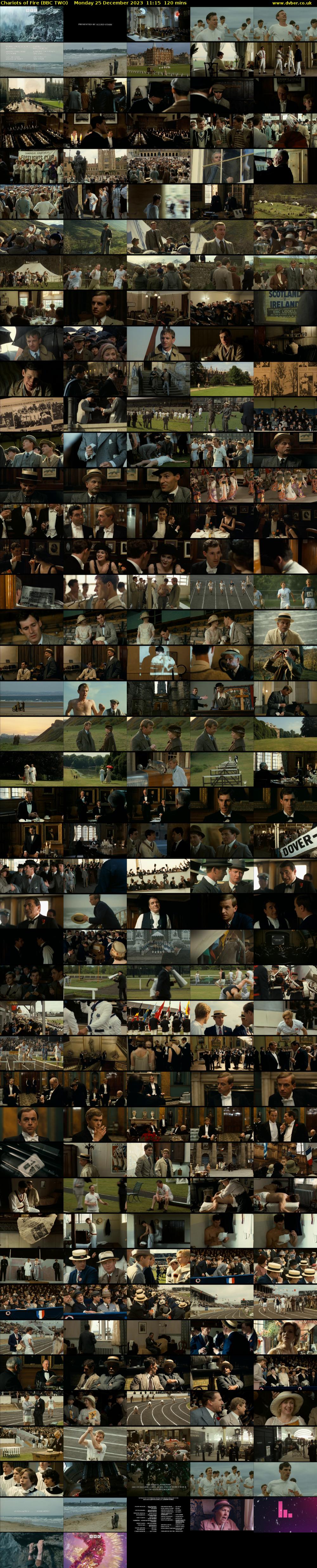 Chariots of Fire (BBC TWO) Monday 25 December 2023 11:15 - 13:15
