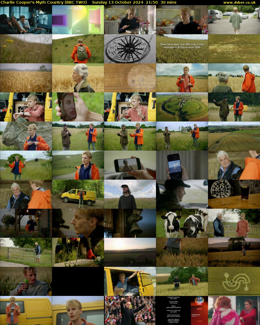 Charlie Cooper's Myth Country (BBC TWO) Sunday 13 October 2024 21:50 - 22:20