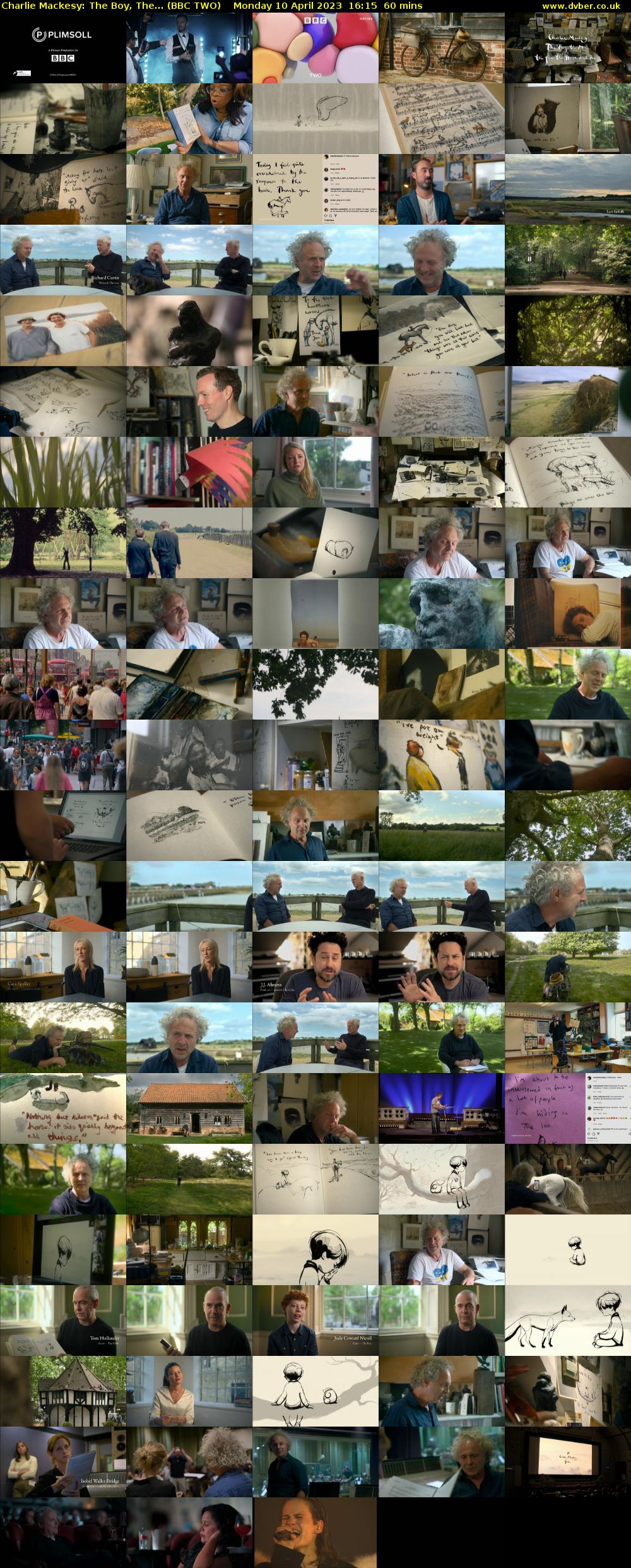 Charlie Mackesy: The Boy, The... (BBC TWO) Monday 10 April 2023 16:15 - 17:15