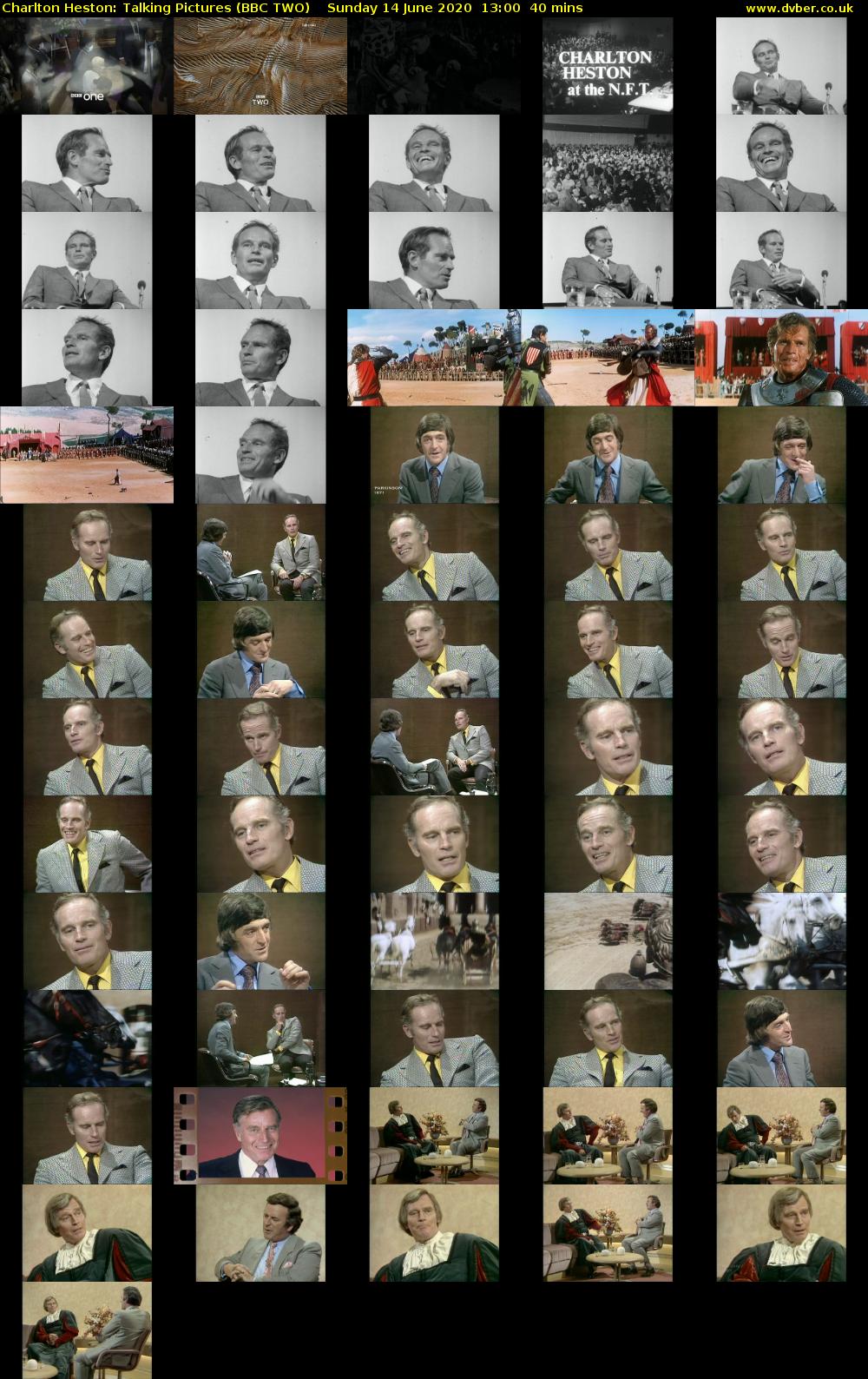 Charlton Heston: Talking Pictures (BBC TWO) Sunday 14 June 2020 13:00 - 13:40