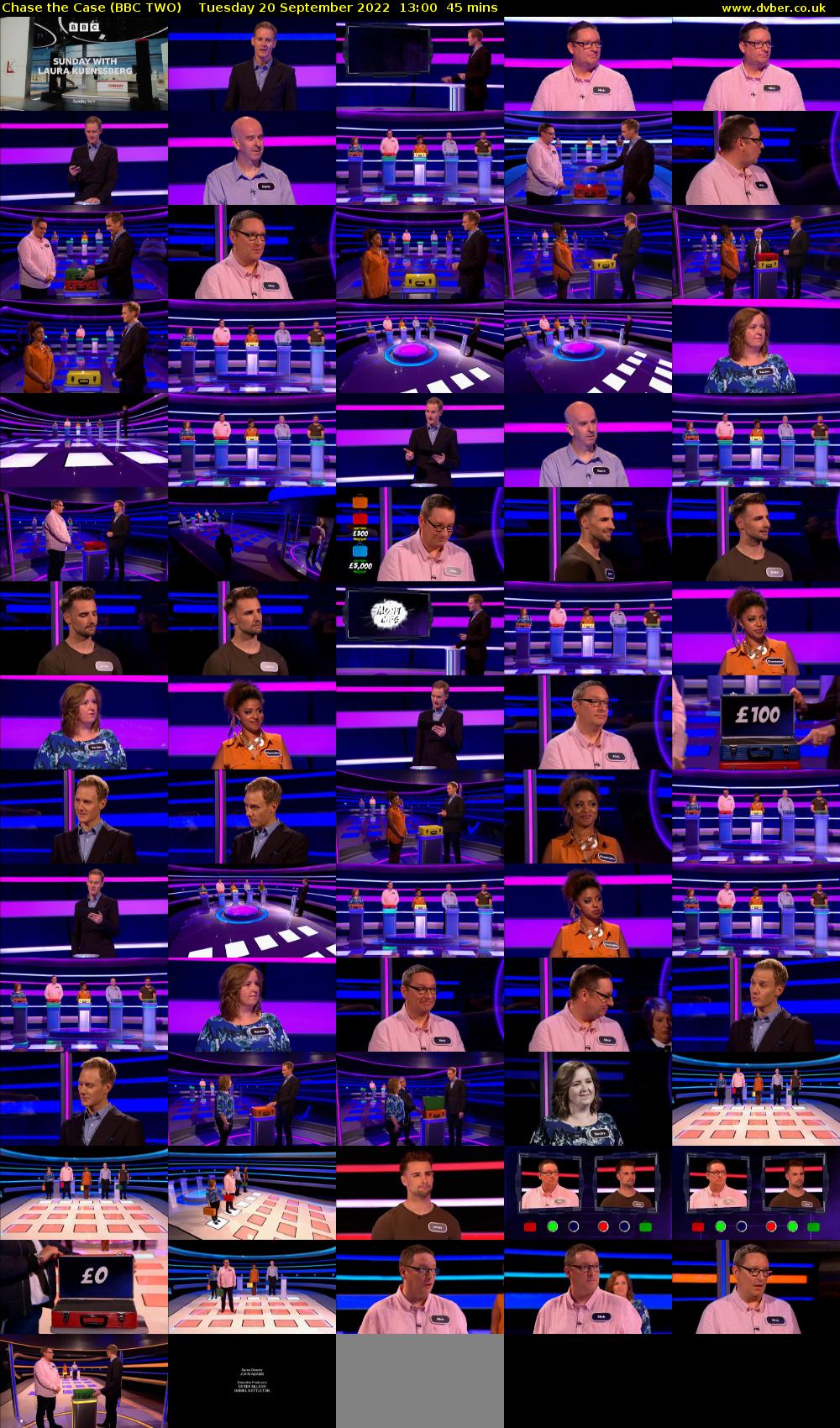 Chase the Case (BBC TWO) Tuesday 20 September 2022 13:00 - 13:45