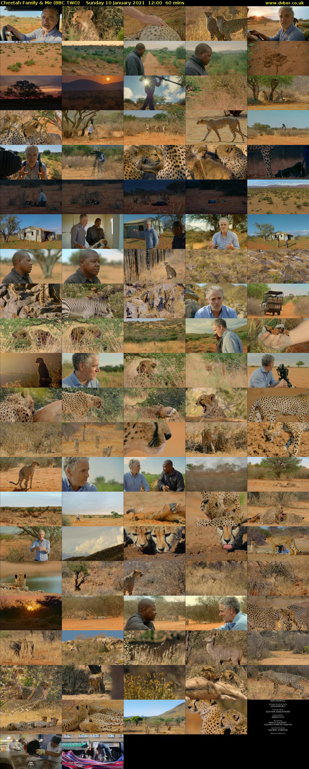Cheetah Family & Me (BBC TWO) Sunday 10 January 2021 12:00 - 13:00