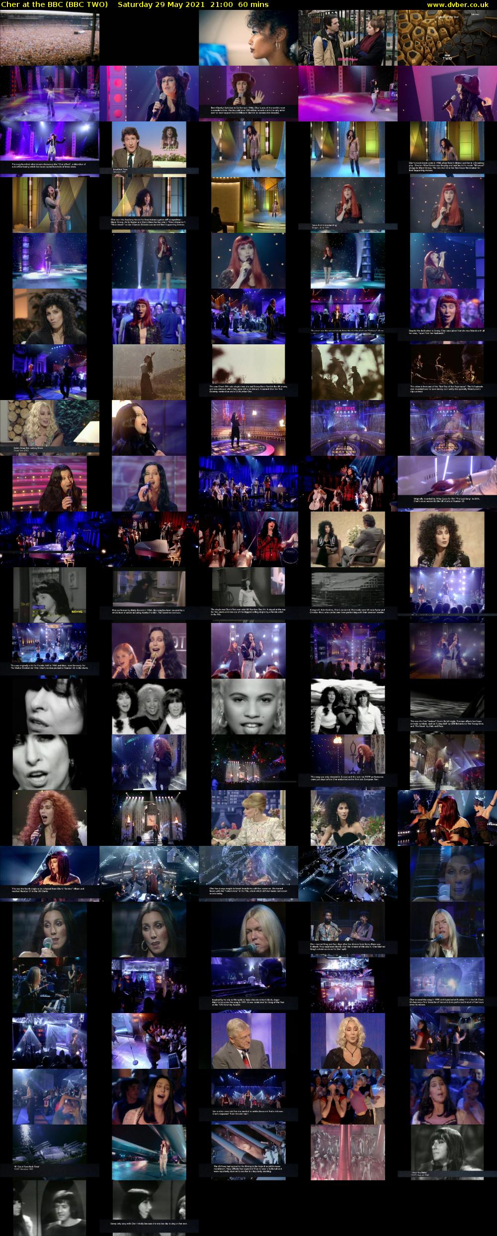 Cher at the BBC (BBC TWO) Saturday 29 May 2021 21:00 - 22:00