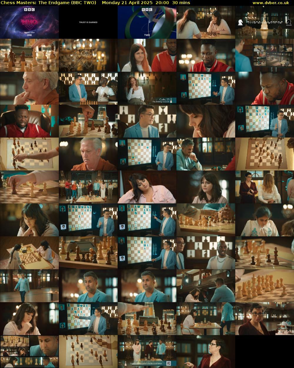 Chess Masters: The Endgame (BBC TWO) Monday 21 April 2025 20:00 - 20:30