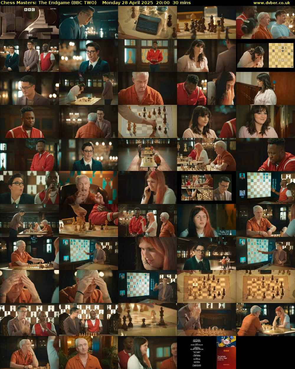 Chess Masters: The Endgame (BBC TWO) Monday 28 April 2025 20:00 - 20:30