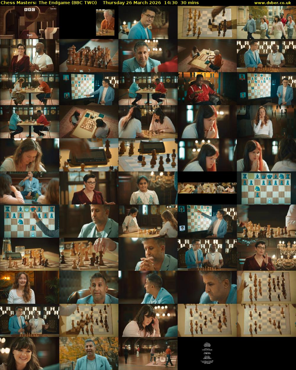 Chess Masters: The Endgame (BBC TWO) Thursday 26 March 2026 14:30 - 15:00