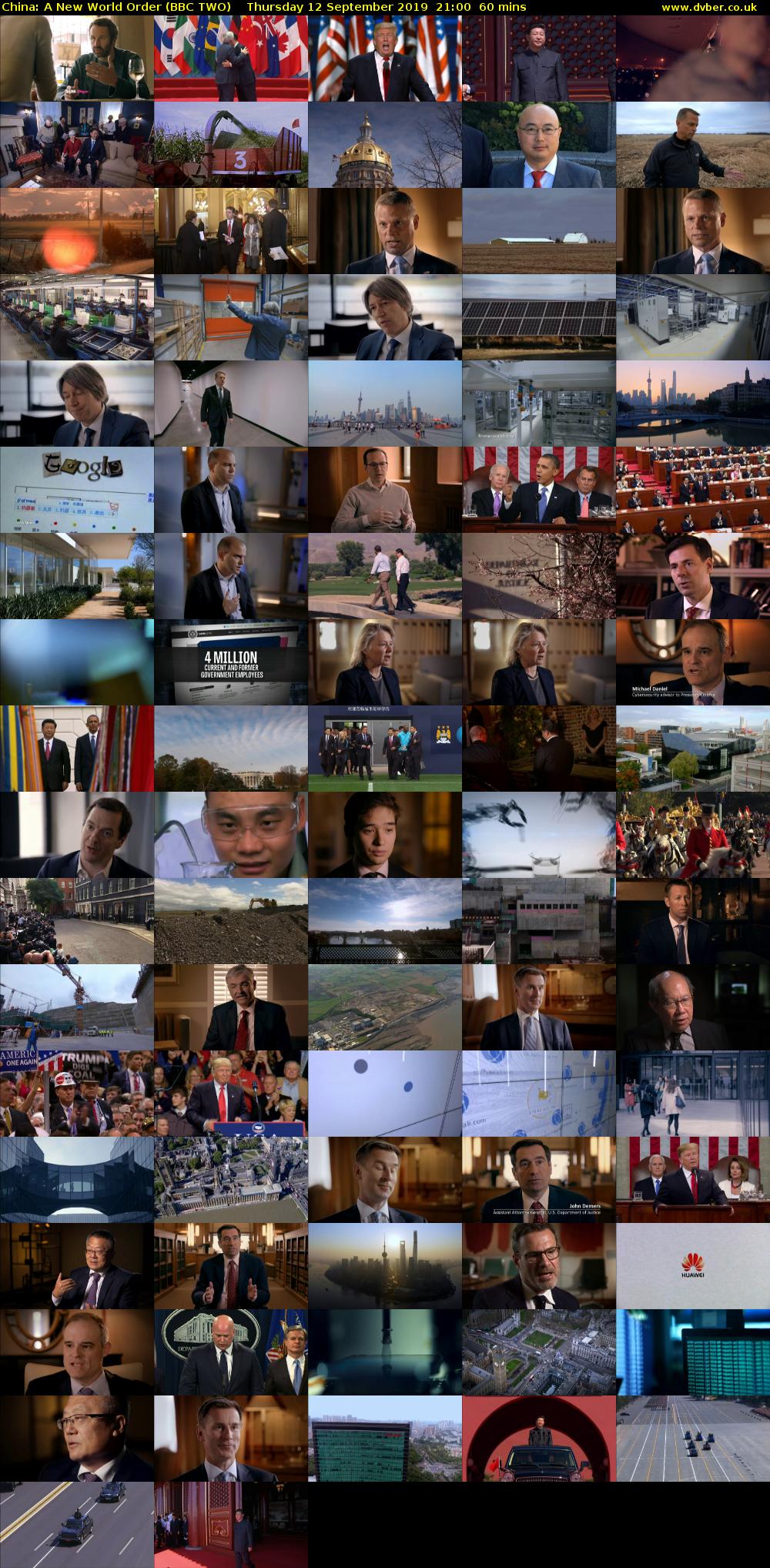 China: A New World Order (BBC TWO) Thursday 12 September 2019 21:00 - 22:00