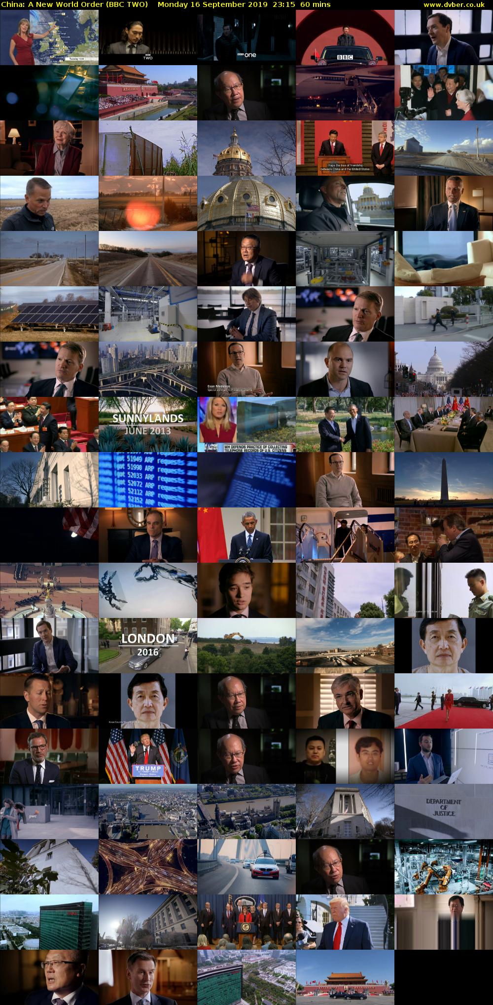 China: A New World Order (BBC TWO) Monday 16 September 2019 23:15 - 00:15