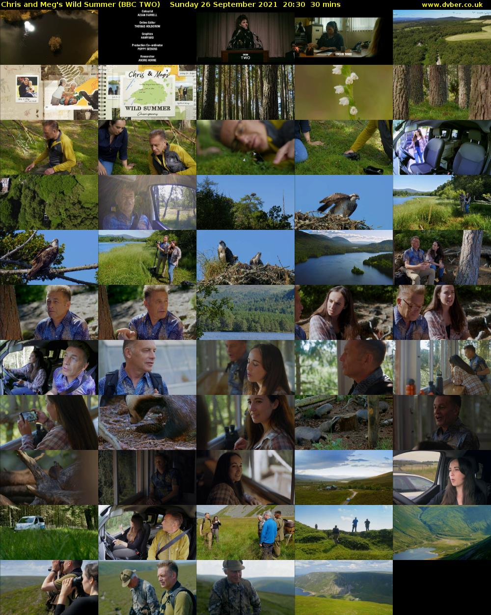 Chris and Meg's Wild Summer (BBC TWO) Sunday 26 September 2021 20:30 - 21:00