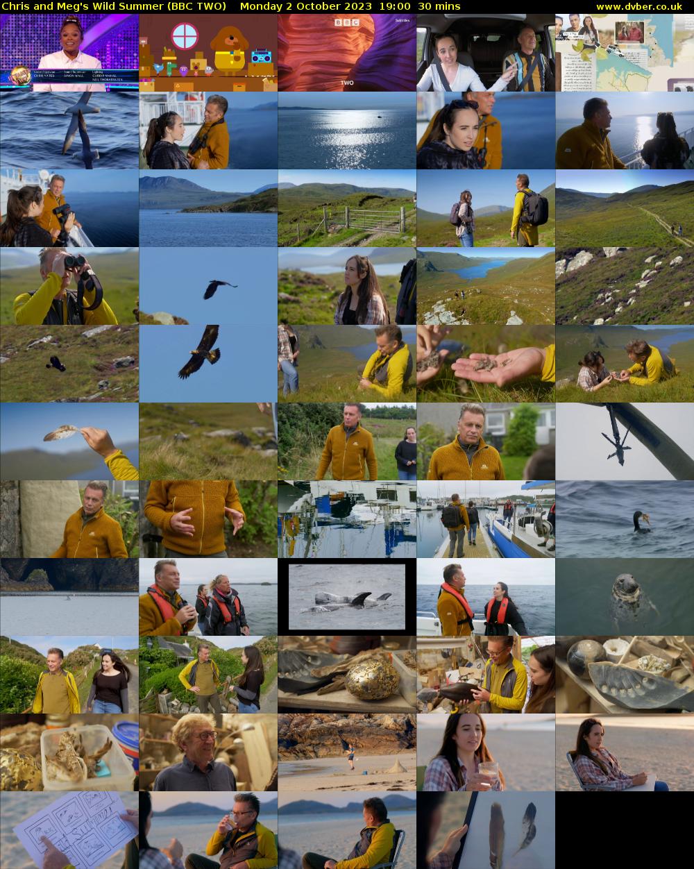 Chris and Meg's Wild Summer (BBC TWO) Monday 2 October 2023 19:00 - 19:30