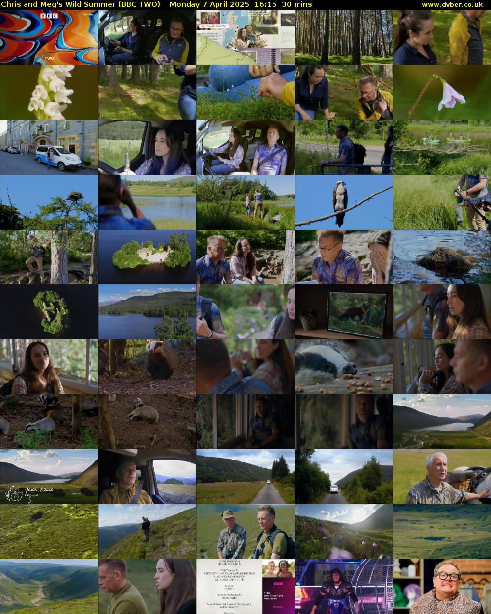 Chris and Meg's Wild Summer (BBC TWO) Monday 7 April 2025 16:15 - 16:45