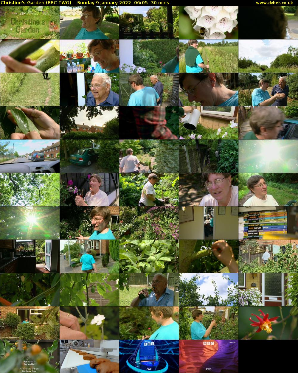 Christine's Garden (BBC TWO) Sunday 9 January 2022 06:05 - 06:35