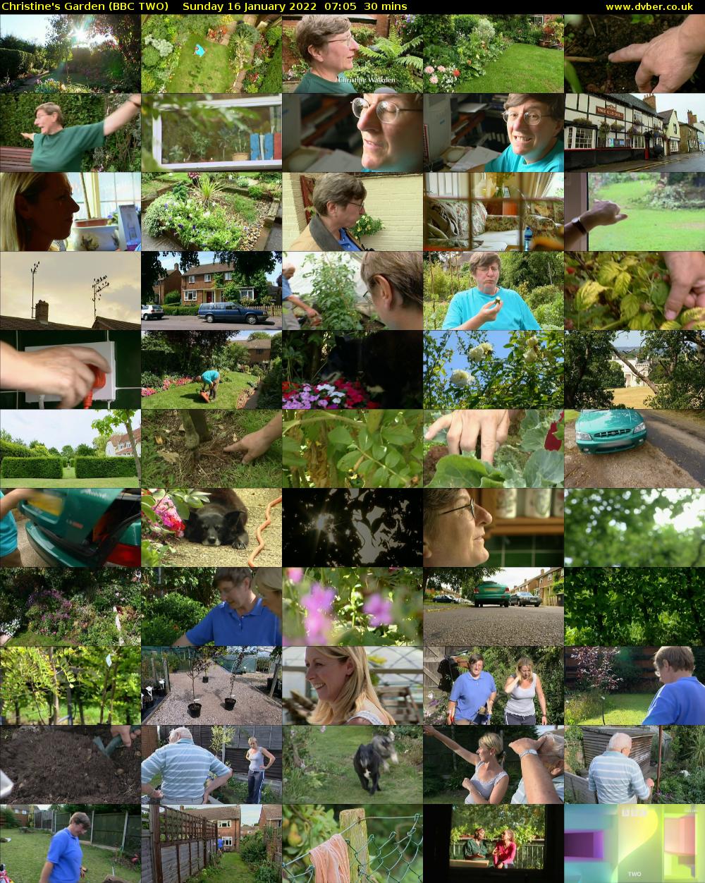 Christine's Garden (BBC TWO) Sunday 16 January 2022 07:05 - 07:35