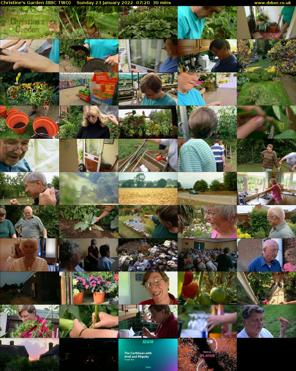 Christine's Garden (BBC TWO) Sunday 23 January 2022 07:20 - 07:50