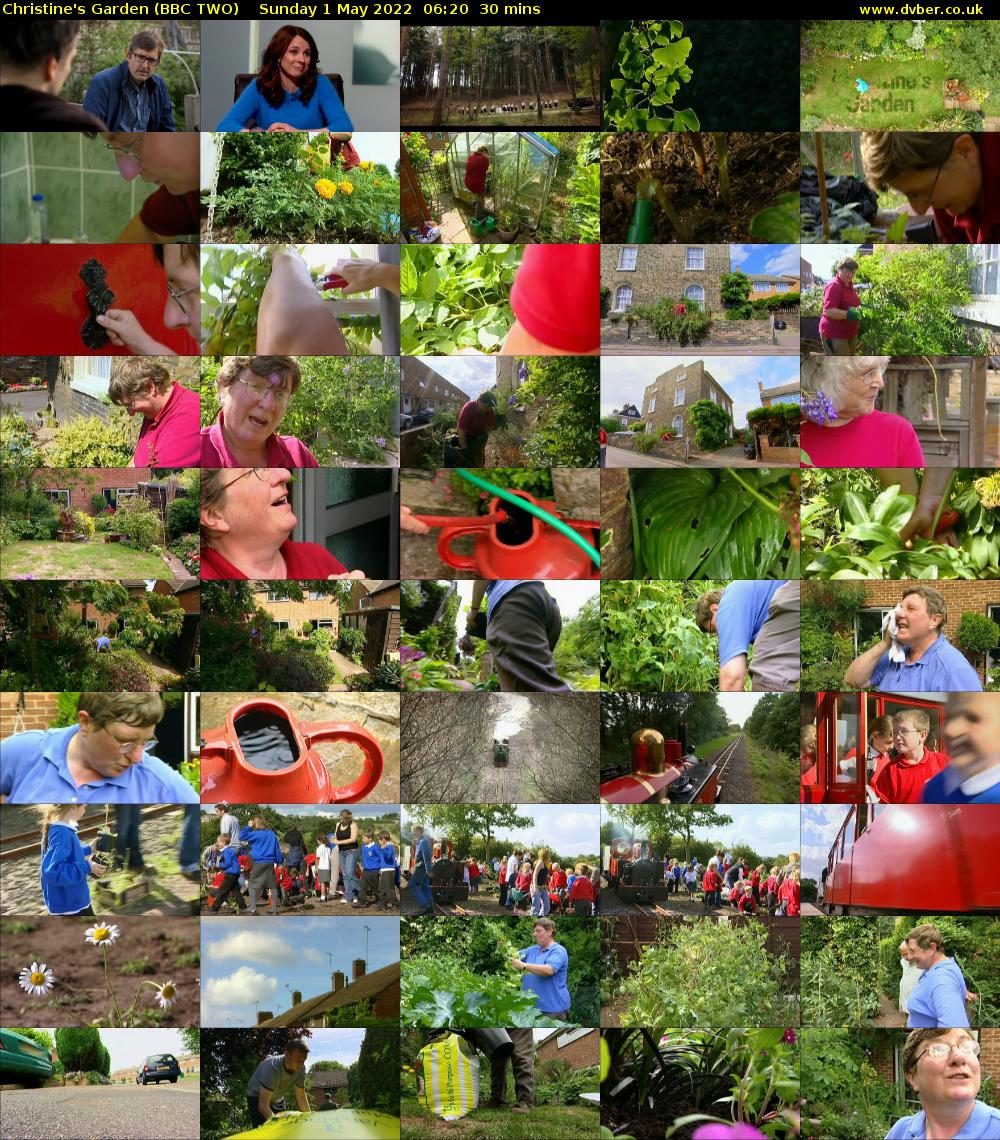 Christine's Garden (BBC TWO) Sunday 1 May 2022 06:20 - 06:50