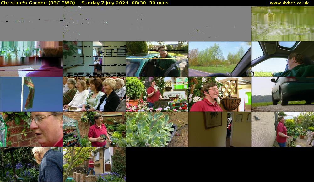 Christine's Garden (BBC TWO) Sunday 7 July 2024 08:30 - 09:00