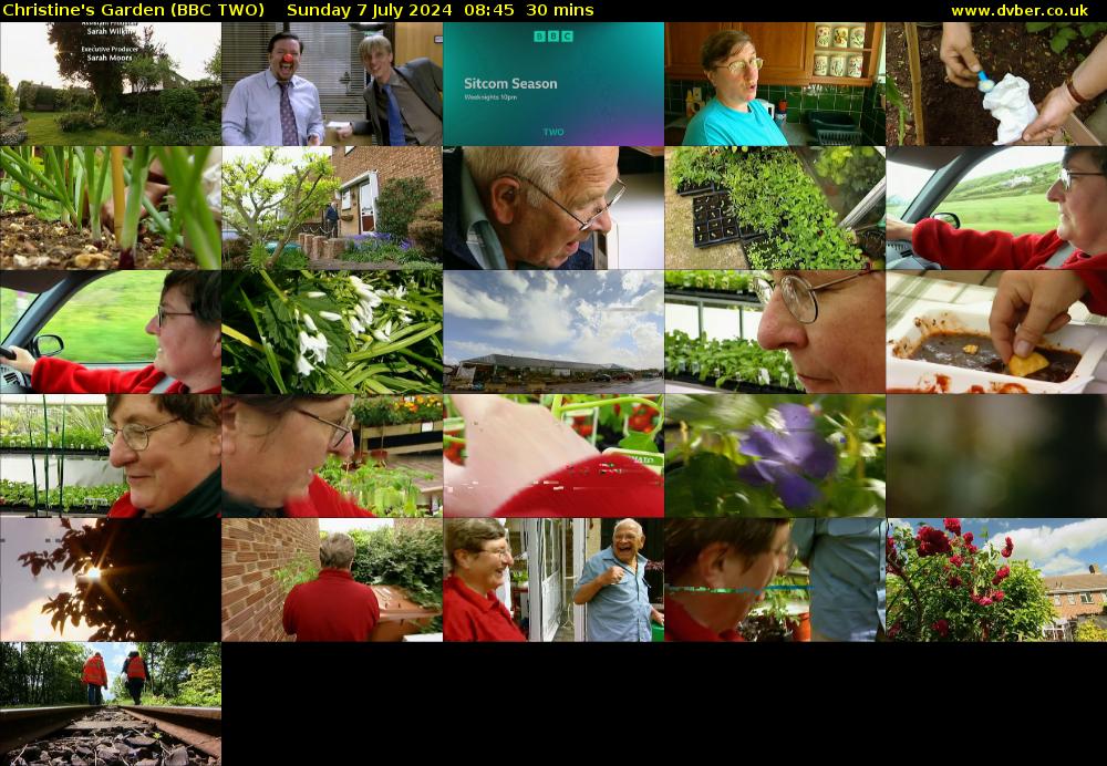 Christine's Garden (BBC TWO) Sunday 7 July 2024 08:45 - 09:15