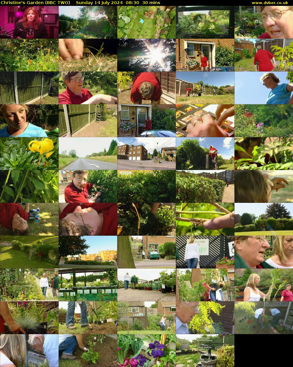 Christine's Garden (BBC TWO) Sunday 14 July 2024 08:30 - 09:00