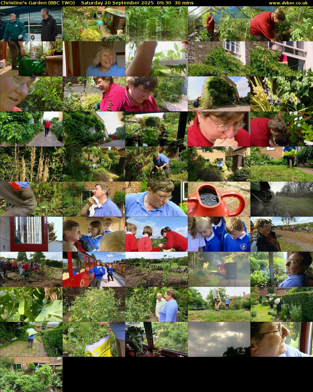 Christine's Garden (BBC TWO) Saturday 20 September 2025 09:30 - 10:00